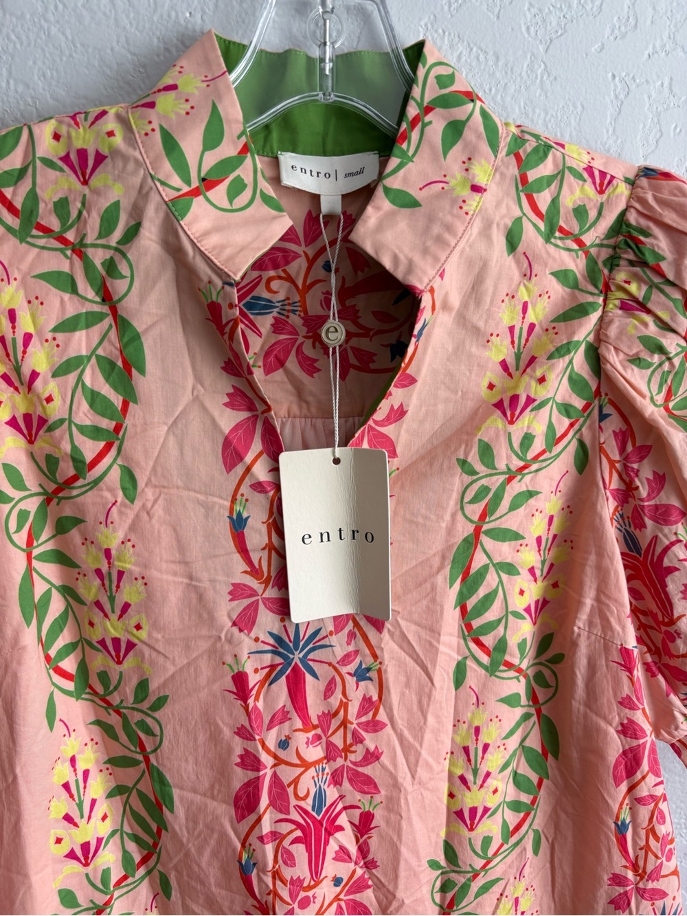 ❤️NEW entro Pink Floral Scallop-Trim Dress - Picture 2 of 12